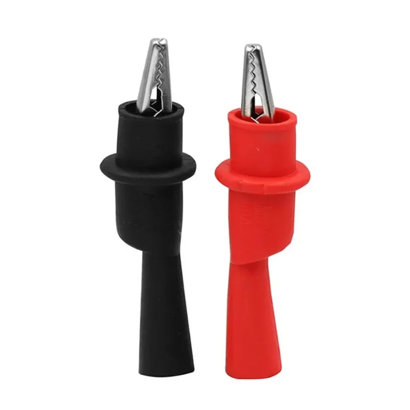 Sicher - Präzise: 2er Set Krokodilklemmen Rot/Schwarz 10A 1000V für Messungen