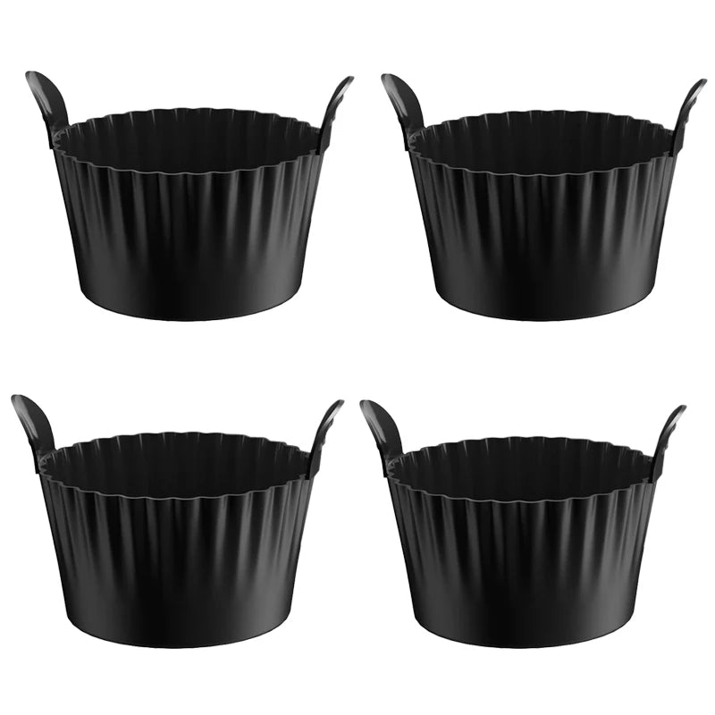 Antihaft Silikon 4/6er Set Airfryer Muffin- - Ei-Backformen, spülmaschinenfest