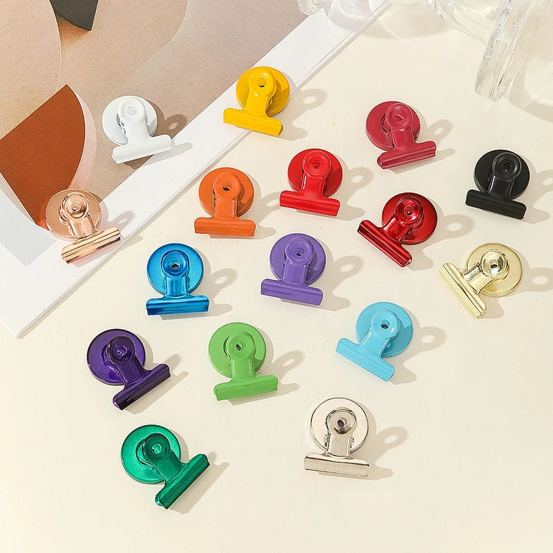 Starke Magnetclips für Kühlschrank, Whiteboard, Büro – Farbiges Notiz-Set