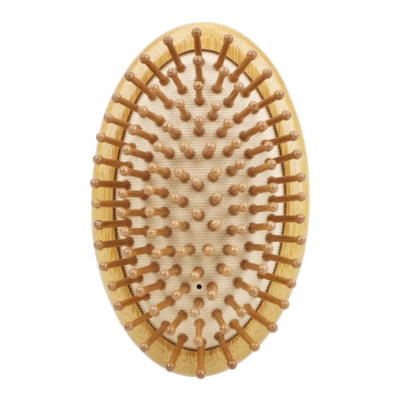 Umweltfreundlicher Bambus-Haarkamm mit Kopfhautmassage - antistatischer Wirkung