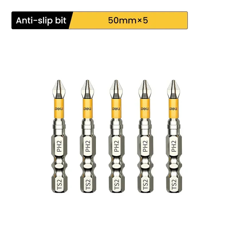 5PCS Magnetische Bits Set aus Chrom-Vanadium Stahl – Stark, Präzise, Langlebig