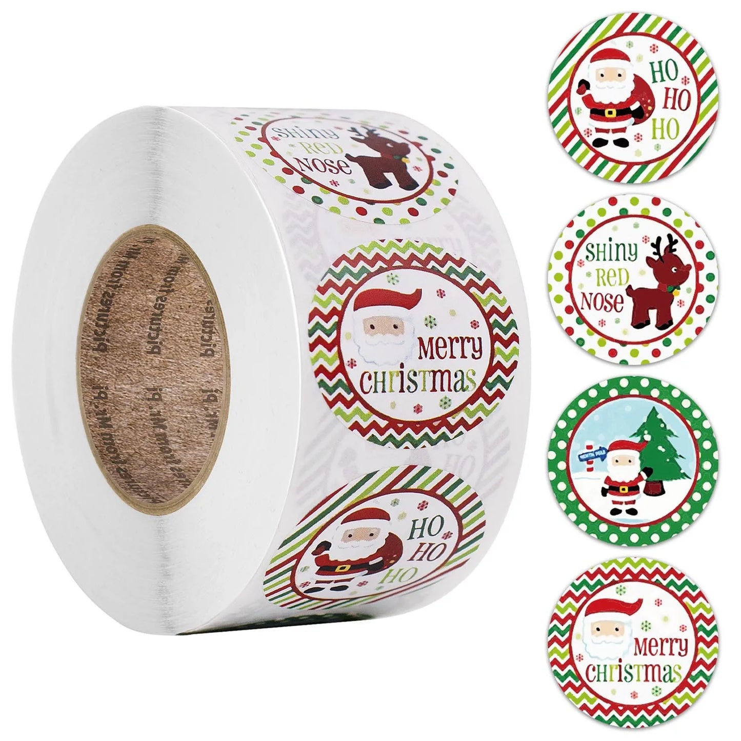 500 runde Kraftpapier-Etiketten für Geschenke, Kuchen und Hochzeit