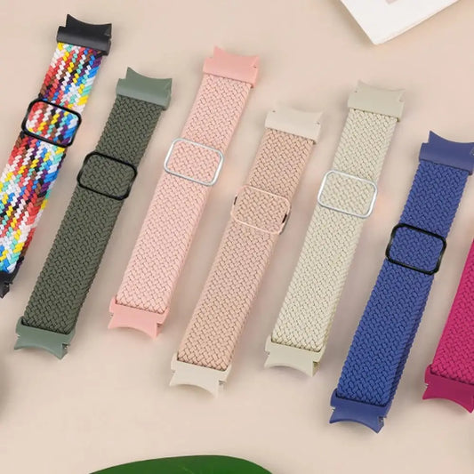 Schnell - bequem: Geflochtenes Nylon-Uhrenarmband für Galaxy Watch, 15 Farben