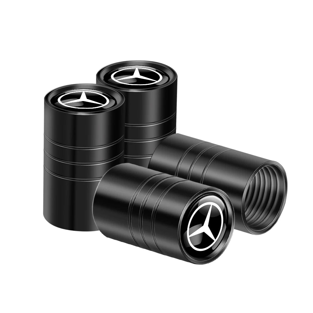 Alu Rad Ventilkappen (4er Set) für Autos – Schutz vor Schmutz - Korrosion
