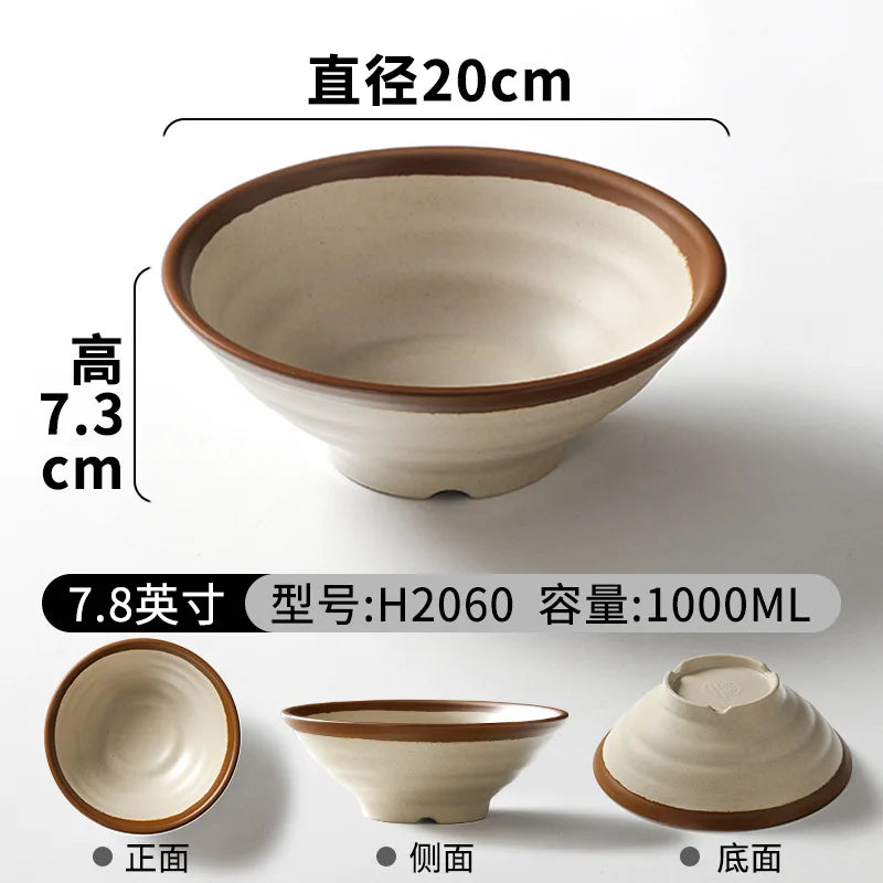 Melamin Ramen Schüssel im japanischen Stil für Zuhause und Küche