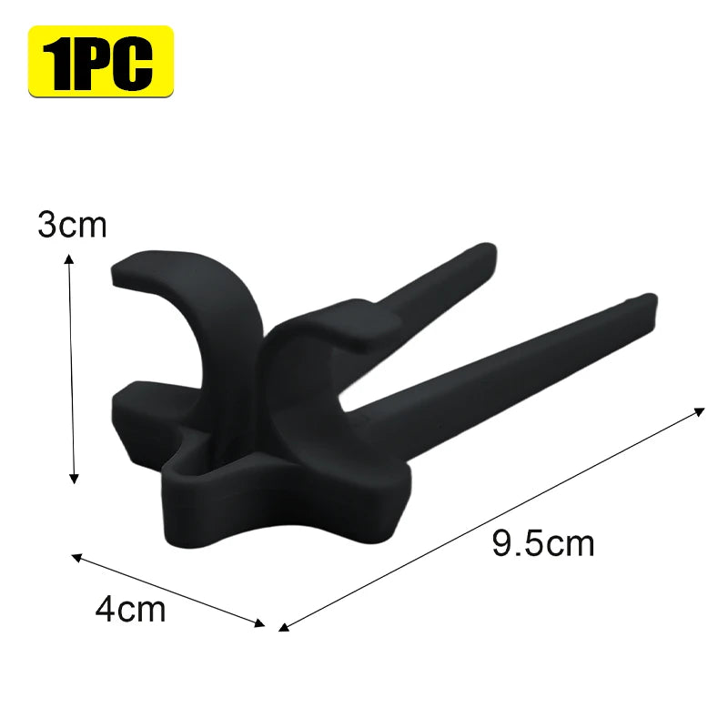 Finger Stäbchen Kunststoff Snack Halter für sauberes Essen 1 bis 4 Stück