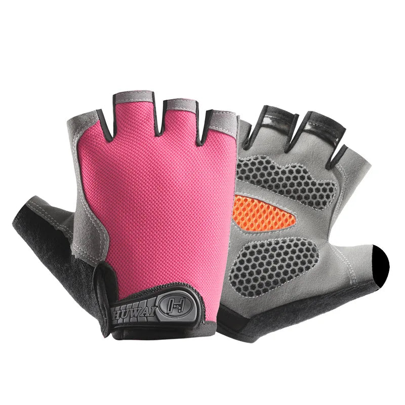 Rutschfeste, atmungsaktive fingerlose Fitnesshandschuhe für Damen - Herren – sicher trainieren