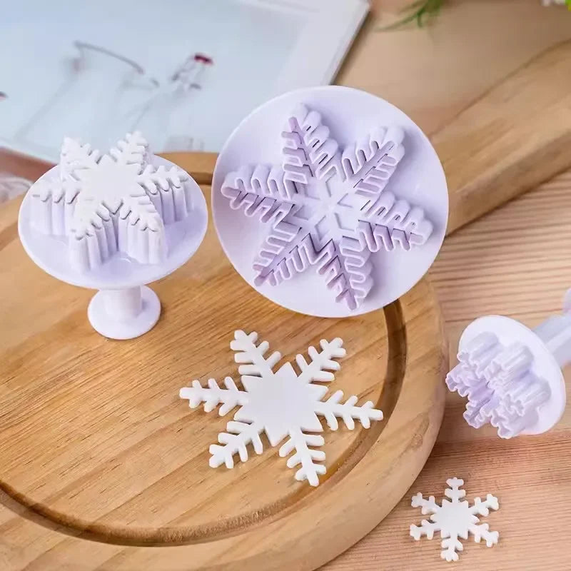 3-teiliges Fondant Fondant-Kuchendekorationsset aus Kunststoff