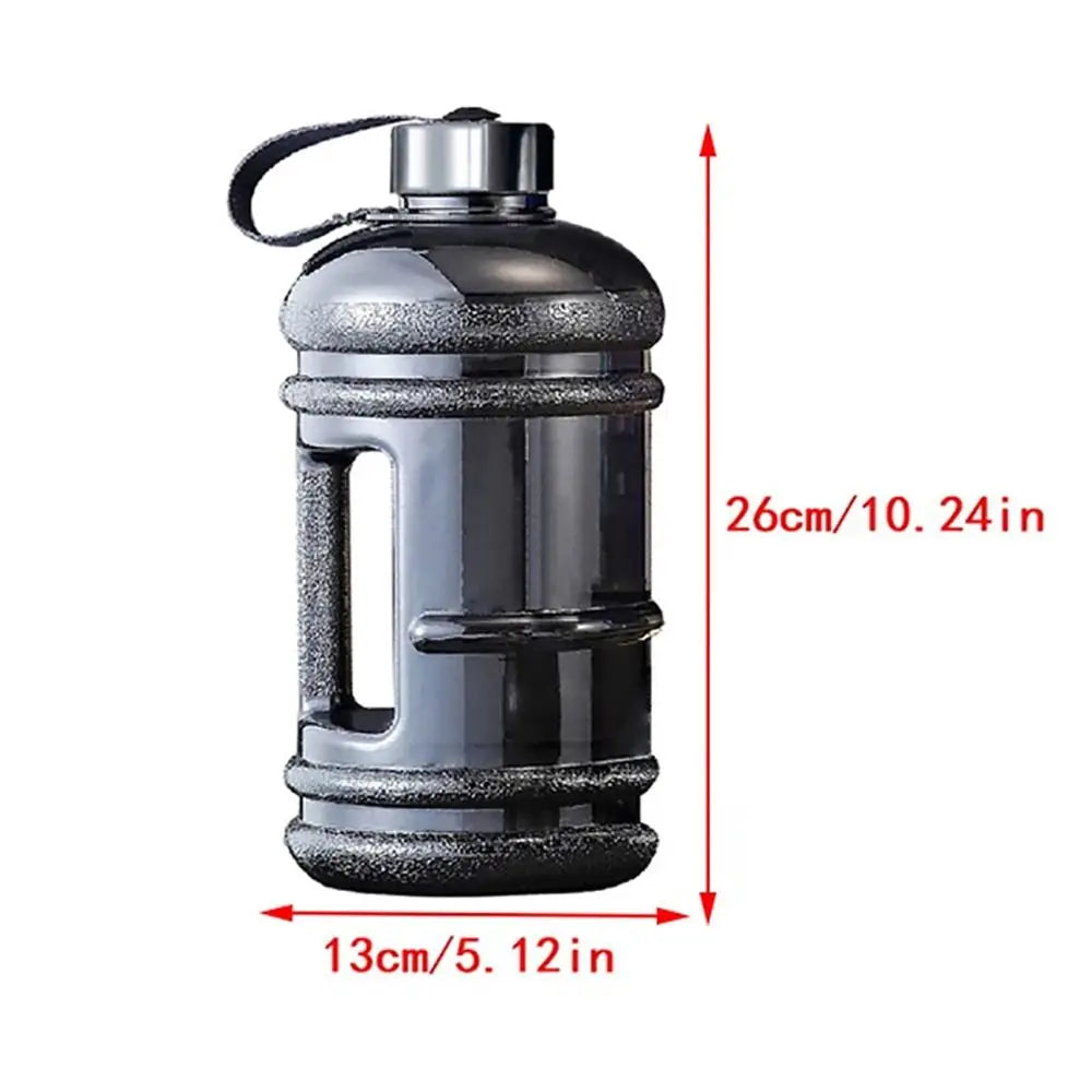 Große 2L Sport-Wasserflasche PETG mit Griff – BPA-frei, ideal für Outdoor & Gym