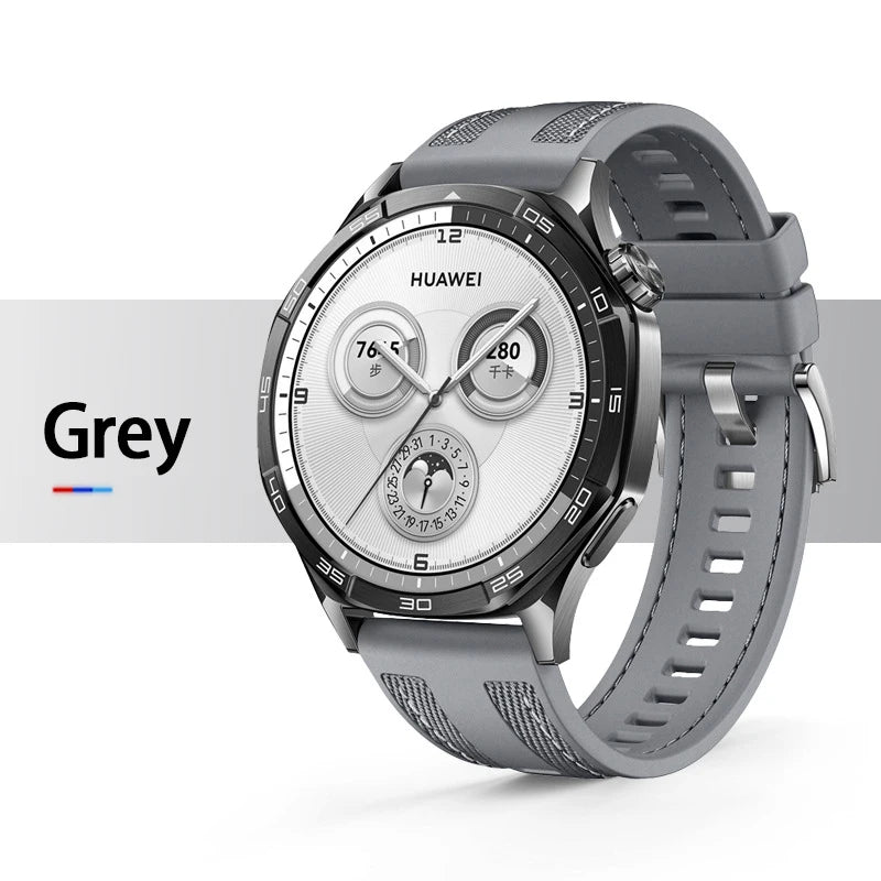 22 mm Nylonarmband mit Silikonanteil für Smartwatch, robust und komfortabel