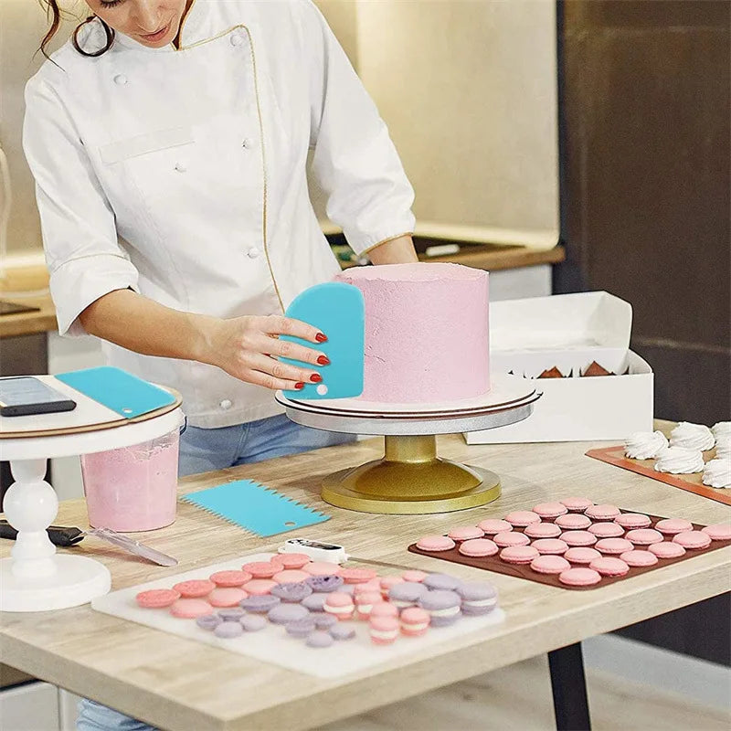 Wiederverwendbares Silikon Back-Set für Kuchen-Dekoration mit Edelstahldüsen