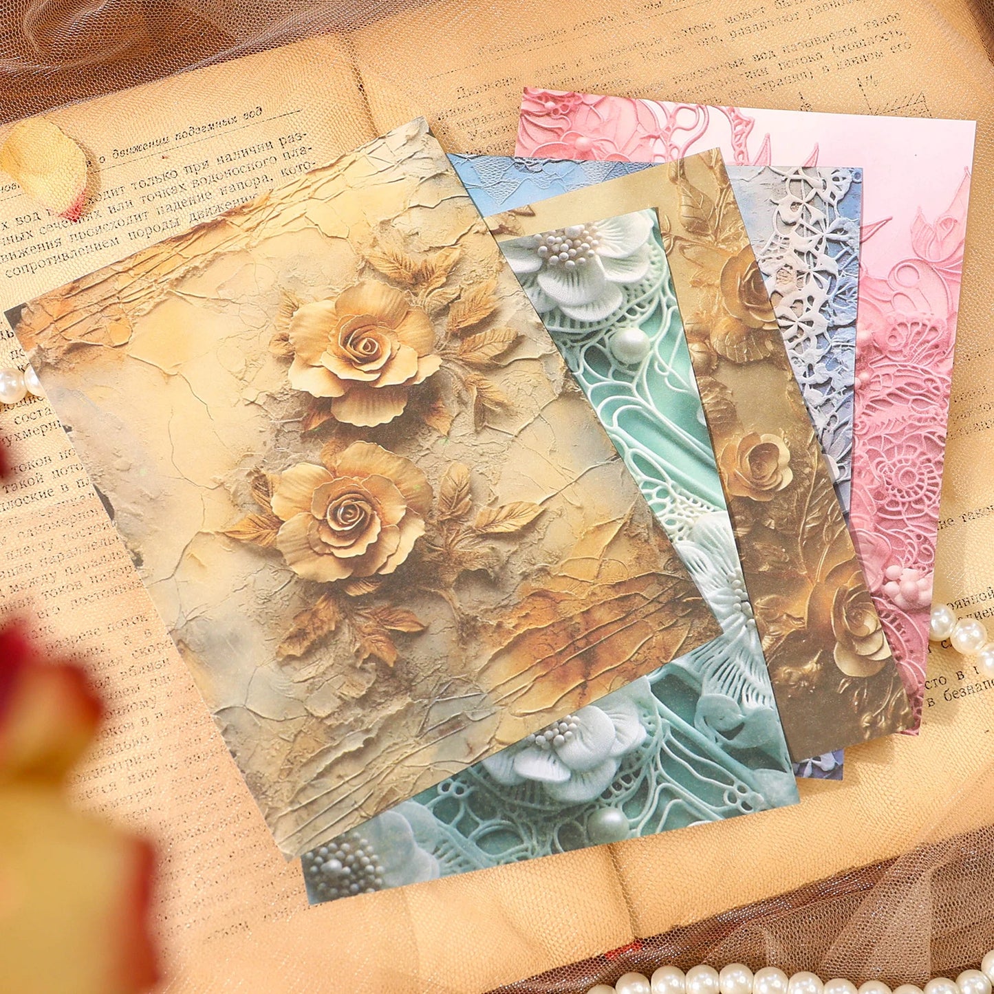 30-teiliges Vintage-Materialpapier Scrapbooking-Set für DIY Tagebuch