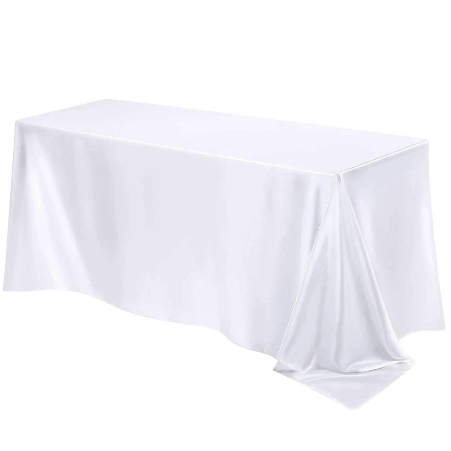 Rechteckige Hochzeitssatin Tischdecke Große Glatte Satin Tischdecke Für Feiern