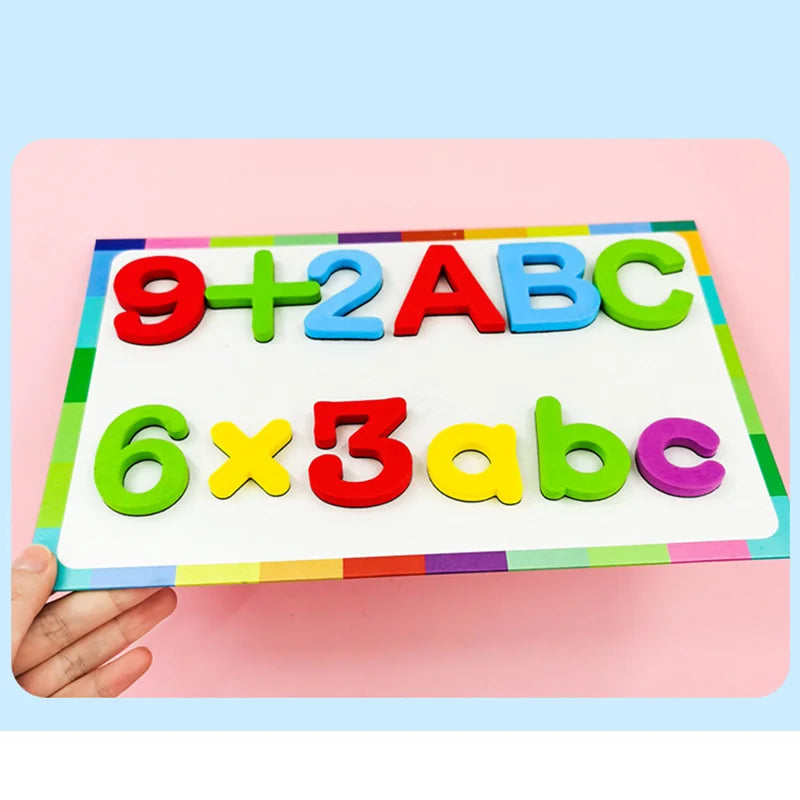 Spielerisch Lernen: 24-76 bunte magnetische EVA Buchstaben für Kids 3-6 Jahre