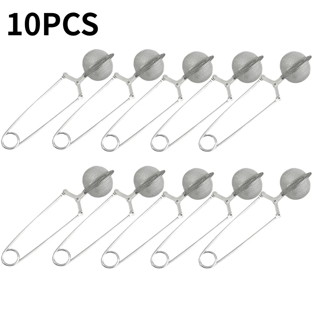 Wiederverwendbarer Edelstahl Teeei Sieb mit Griff für perfekten Tee
