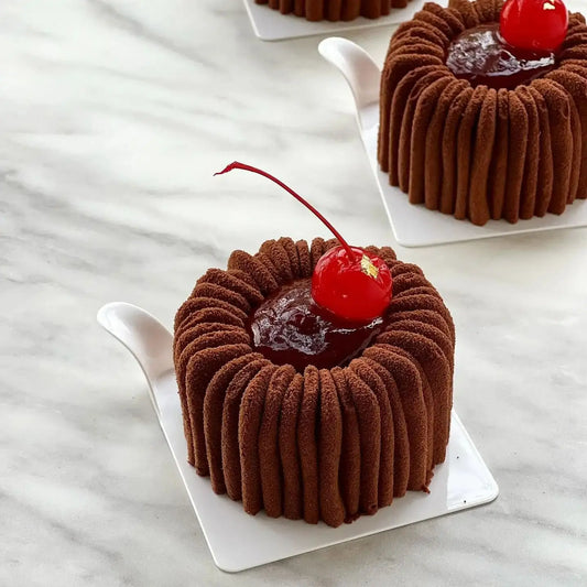 1 oder 6 Zellen Zylindrische Silikon Kuchenform mit Textur Design