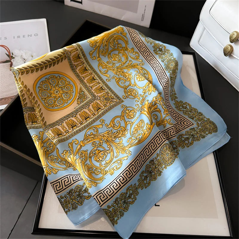 Vielseitiger 70x70 cm Damen Schal aus seidigem Polyester – stilvoll - leicht