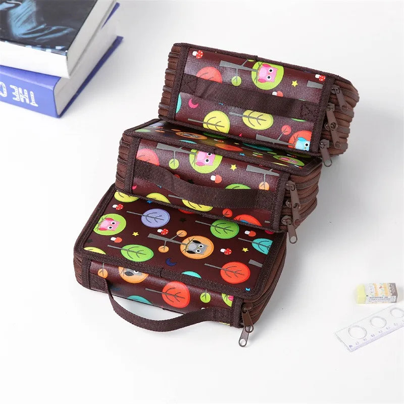 Große Bleistift Tasche Organizer mit 32 52 oder 72 Fächern für Künstler