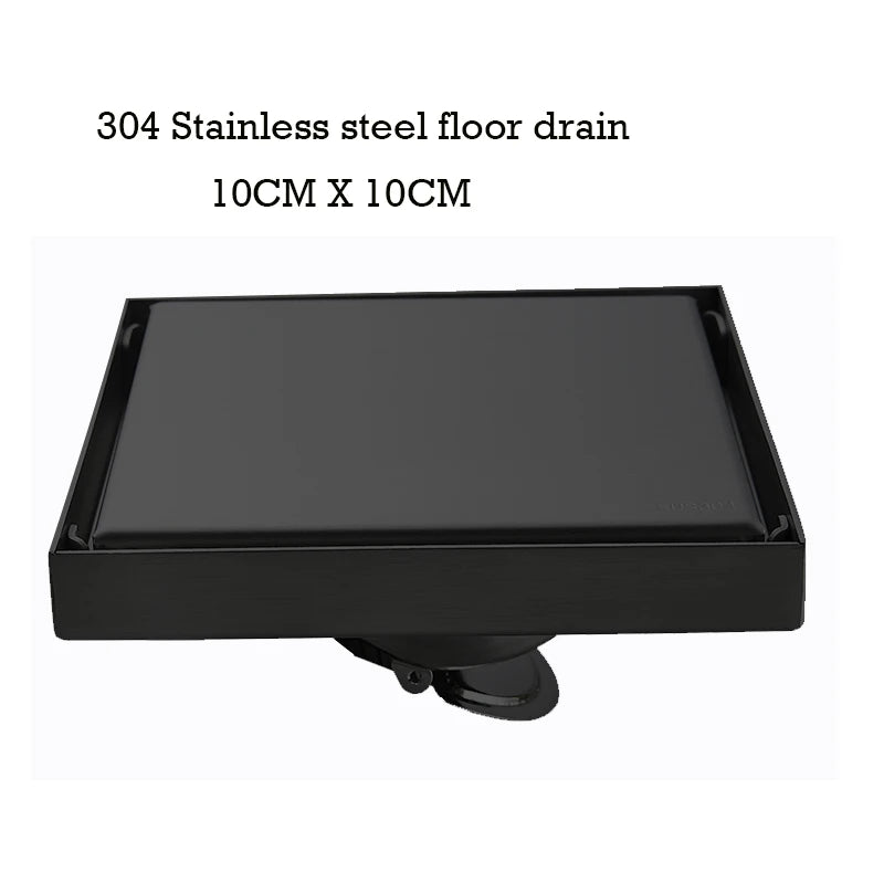 Unsichtbarer Badezimmer Bodenablauf Edelstahl 20-50 cm Quadratischer Abfluss