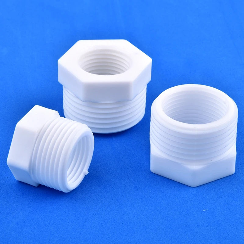 Vielseitiges PVC Reduzierstück 1/2-1 mit Innen- - Außengewinde für Wasserleitungen