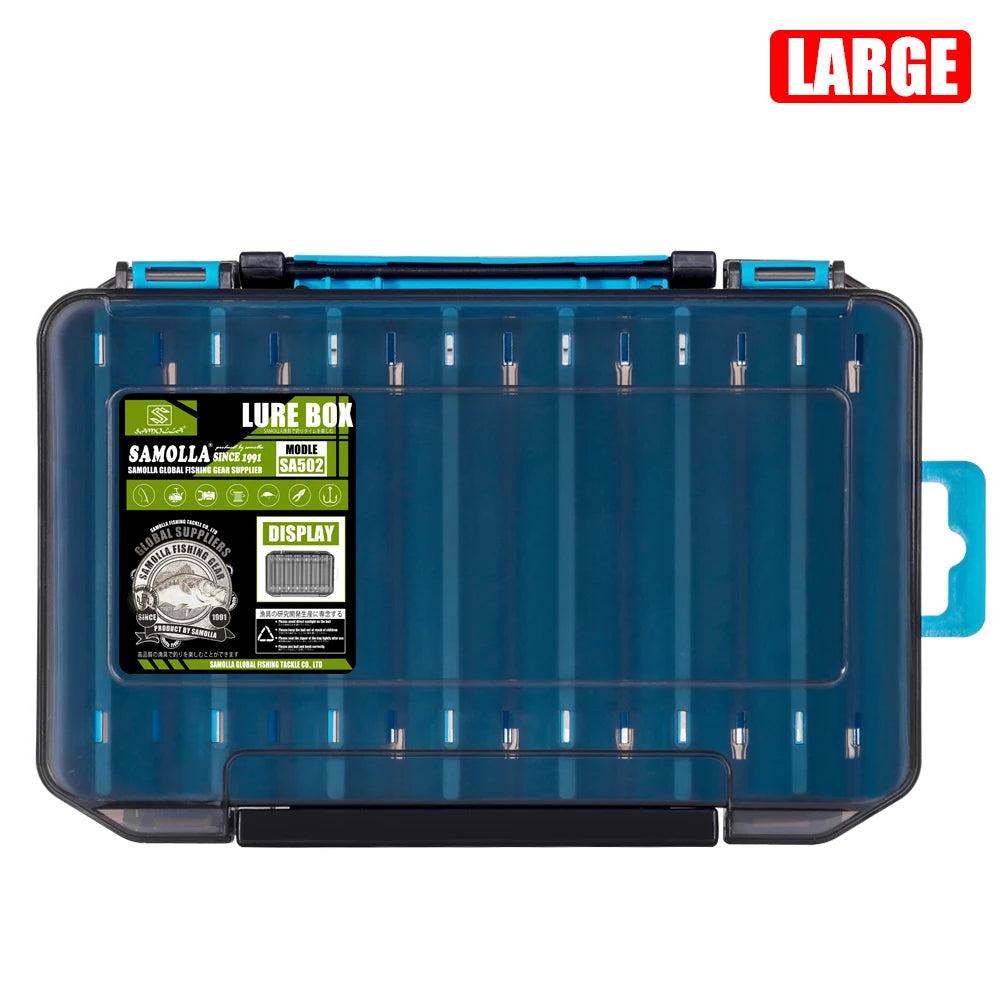 Robuste Angelgerät-Box mit 14 Fächern – Doppelseitiger Organizer für Meer - Strand