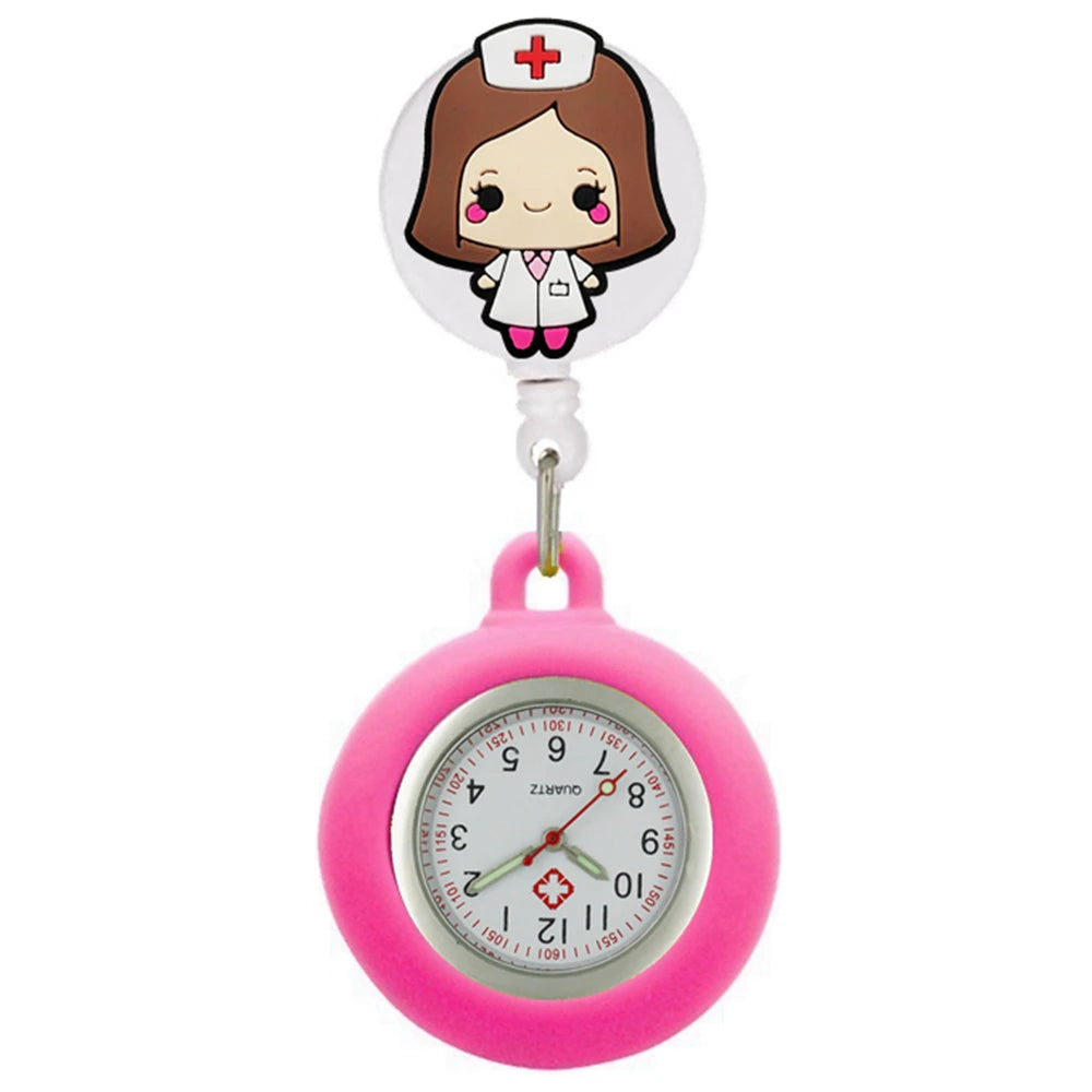 Präzise - stilvoll: Unisex Fob Taschenuhr mit medizinischen Symbolen, 4 cm