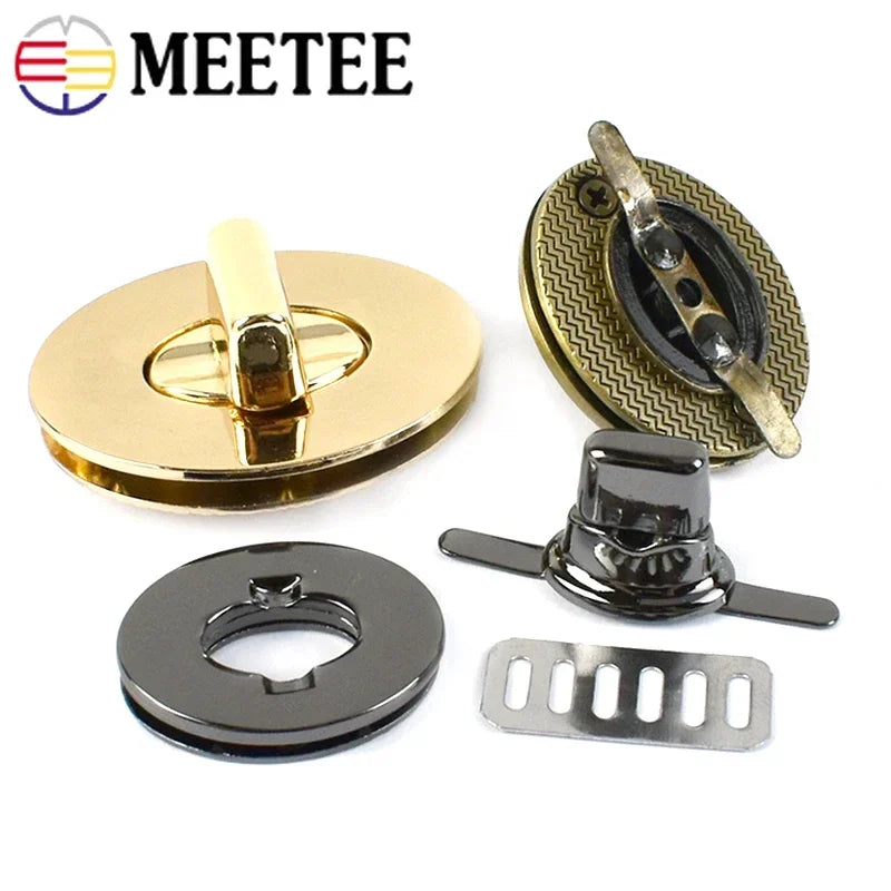Ovaler Metall Drehverschluss 2/5/10 Stück für Handtaschen DIY