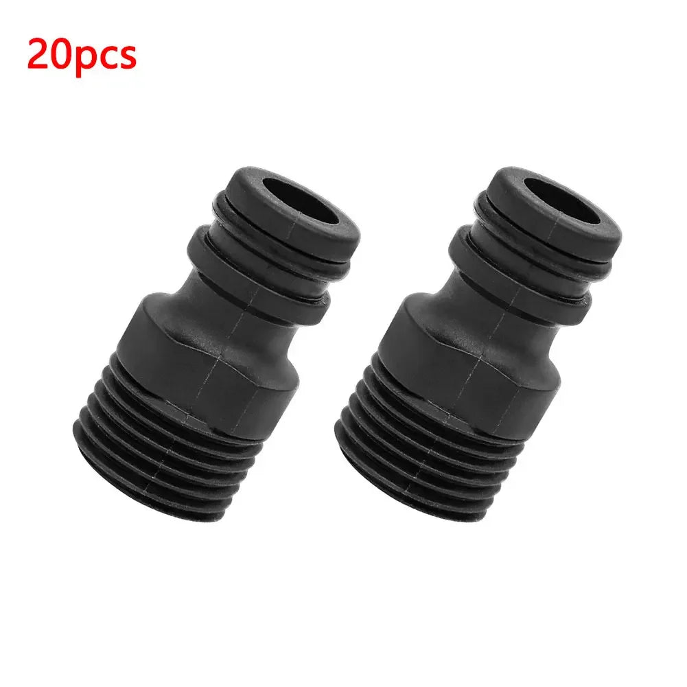 Schnelle - Dichte Verbindung: 2er Set 1/2 BSP Wasserhahn-Adapter aus Kunststoff