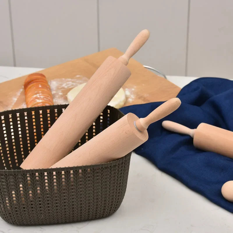 Holz Nudelholz mit Doppelspitze für Teig und Fondant