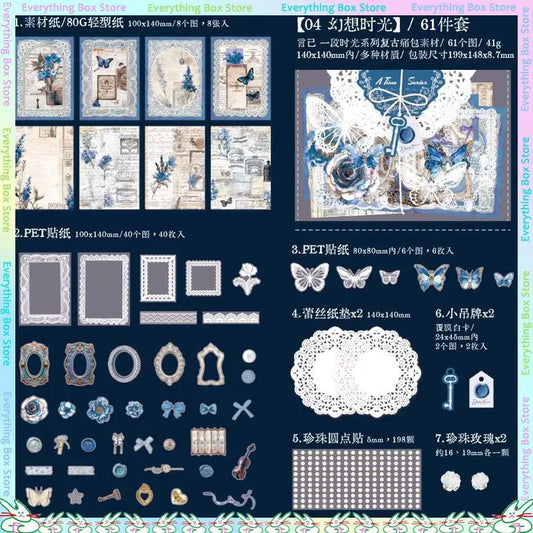 Retro Spitze Multimaterial Itabag DIY Dekoratives Taschenset