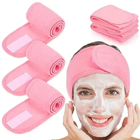 Verstellbares Frottee-Kopfband für Damen, ideal für Spa und Make-up