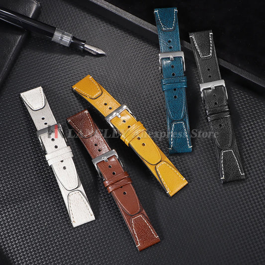 Vintage Ölwachs Lederarmband Echtleder 20mm 22mm mit Schnellverschluss