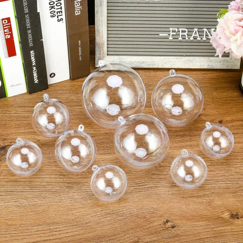 Transparente DIY Kunststoffkugel zum Befüllen für Weihnachten und Hochzeit