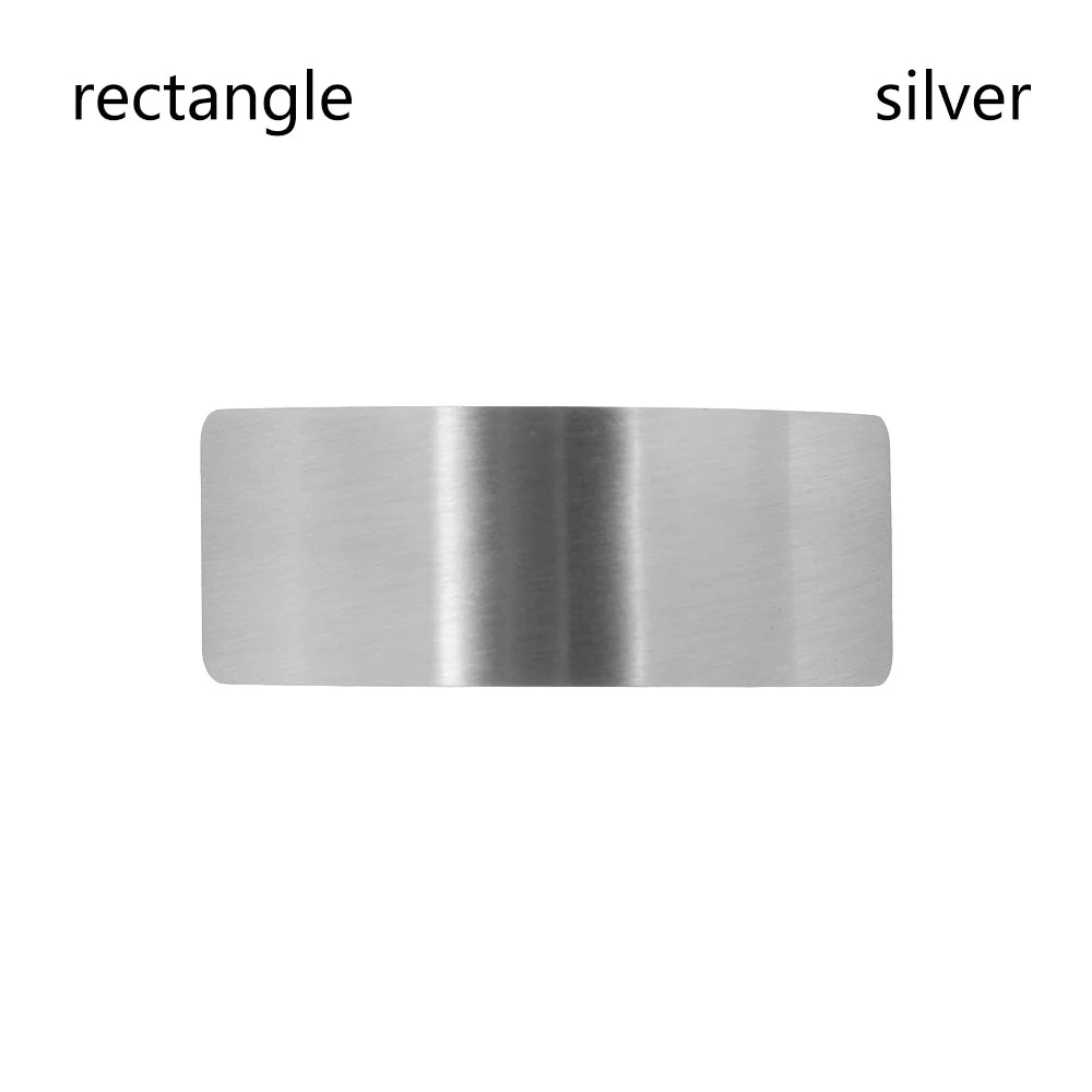 Elegante geometrische Metall-Haarspange in Quadrat - Rechteck – stylisch - stabil