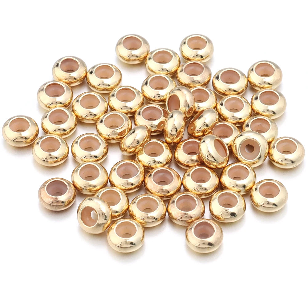 20 Stück Kupfer Crimp Endperlen mit Silikonstopper für DIY Schmuckherstellung-Yabubest - Home & More