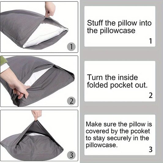 Kissenbezug aus 100 Prozent Baumwolle 480x740 mm superweich knitterfrei