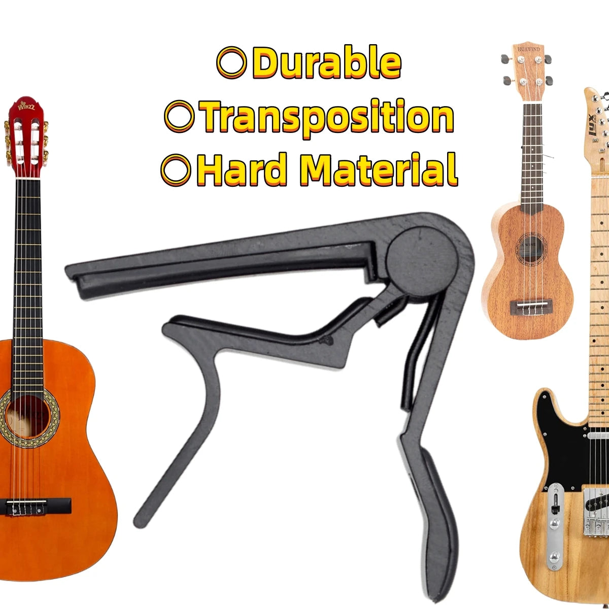 Gitarren-Kapodaster Aluminiumlegierung für akustische klassische E-Gitarren