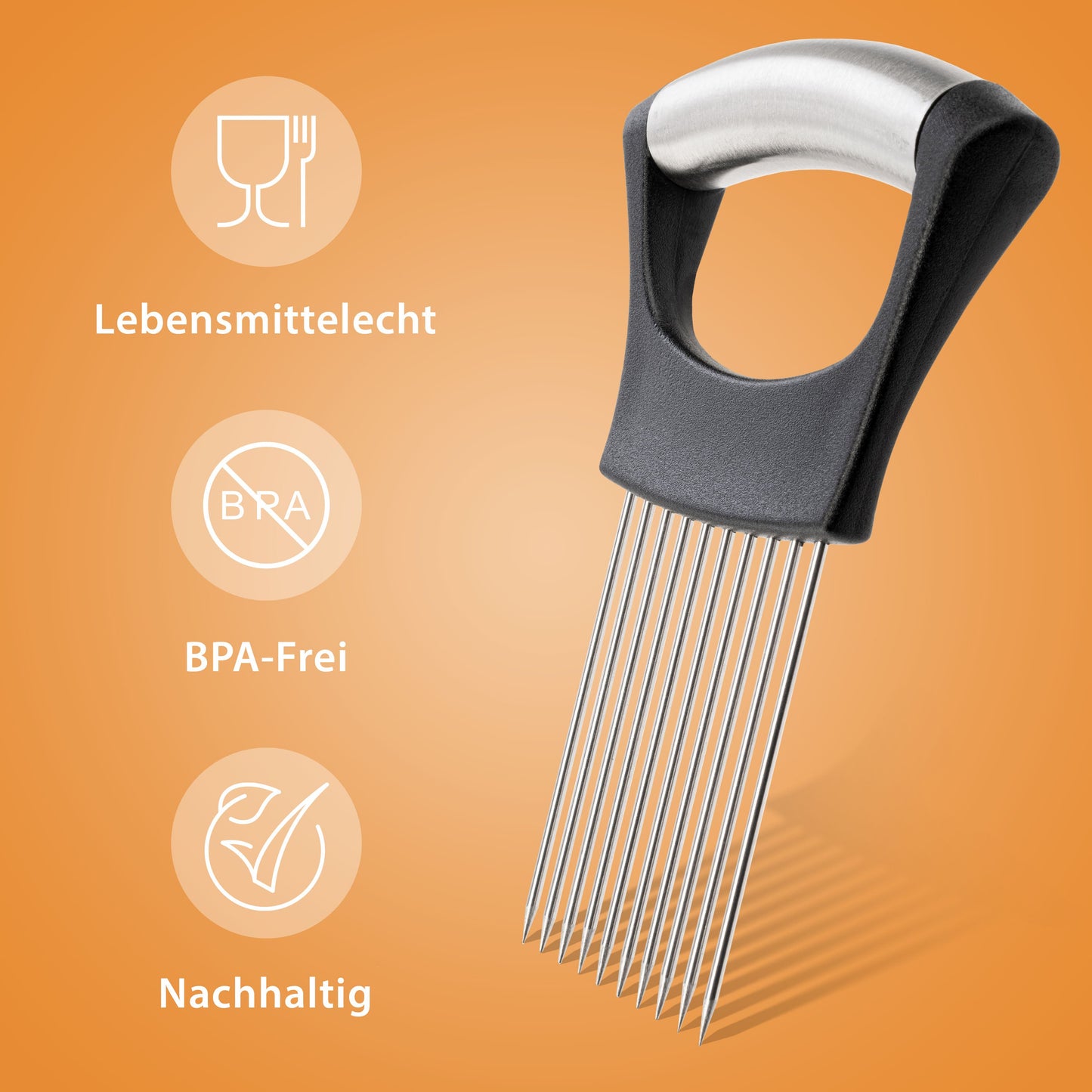 Scheidehilfe aus Edelstahl zum Schneiden von Gemüse