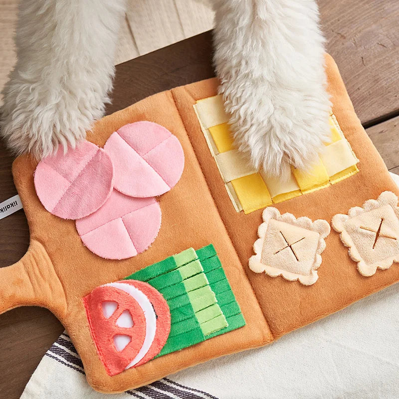 Plüsch Hundespielzeug Slow Food Puzzle Matte für kleine und mittlere Hunde
