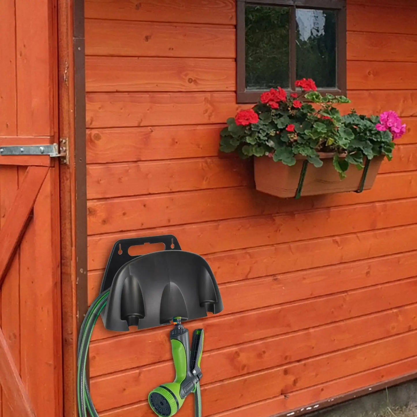 Wandmontierter Gartenschlauchhalter PP - Ordentliche Schlauchaufbewahrung