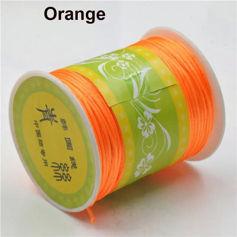 80m Rolle Nylon-Satin-Kordel 1,5mm für Makramee und Schmuckherstellung