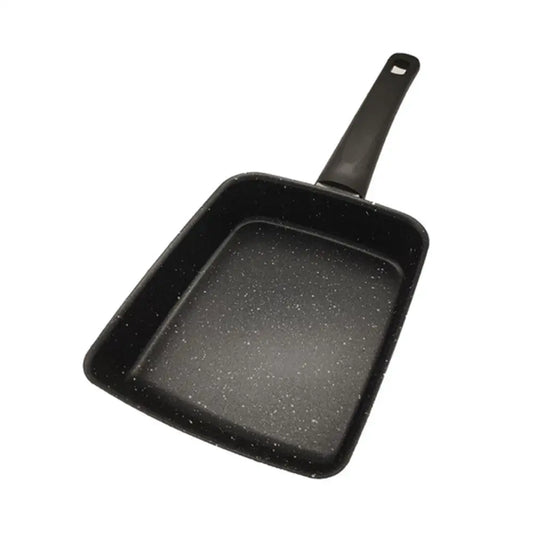 Mini Antihaft-Pfanne aus Edelstahl mit Holzgriff, ideal für Eier - Omeletts