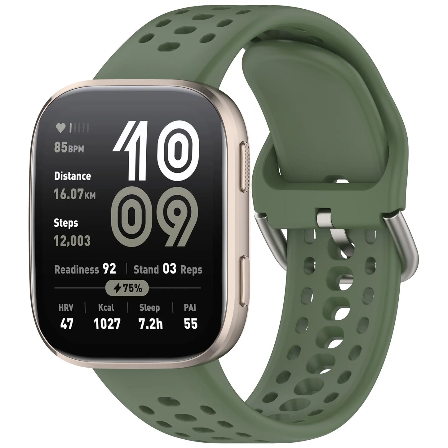 Atmungsaktives 22mm Sport Silikon-Armband für Smartwatches, Unisex