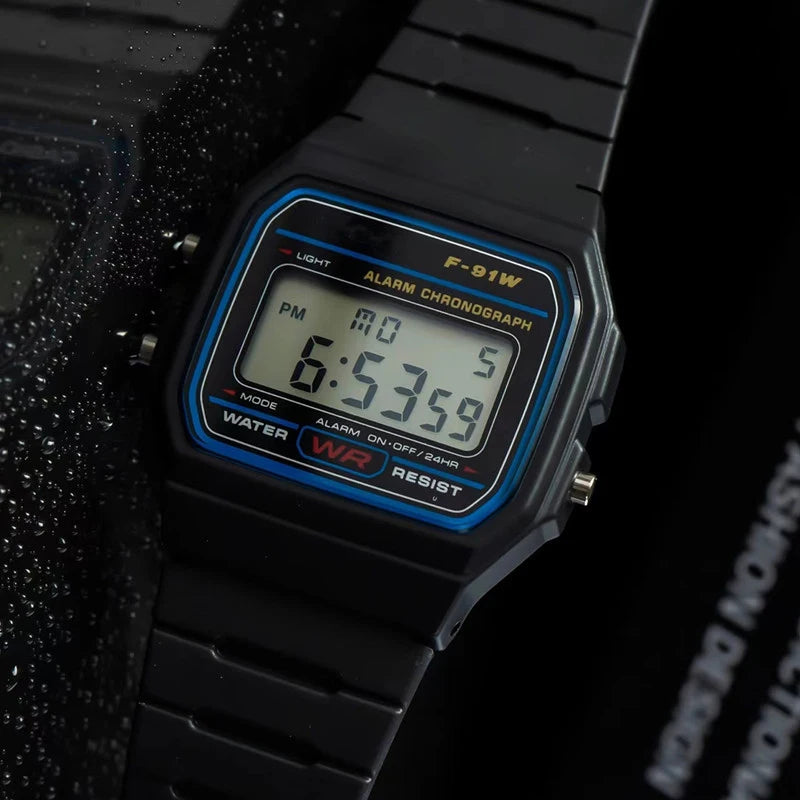 Digitale LED Armbanduhr – Quadratisch, Sport Business Silikon für Damen Herren