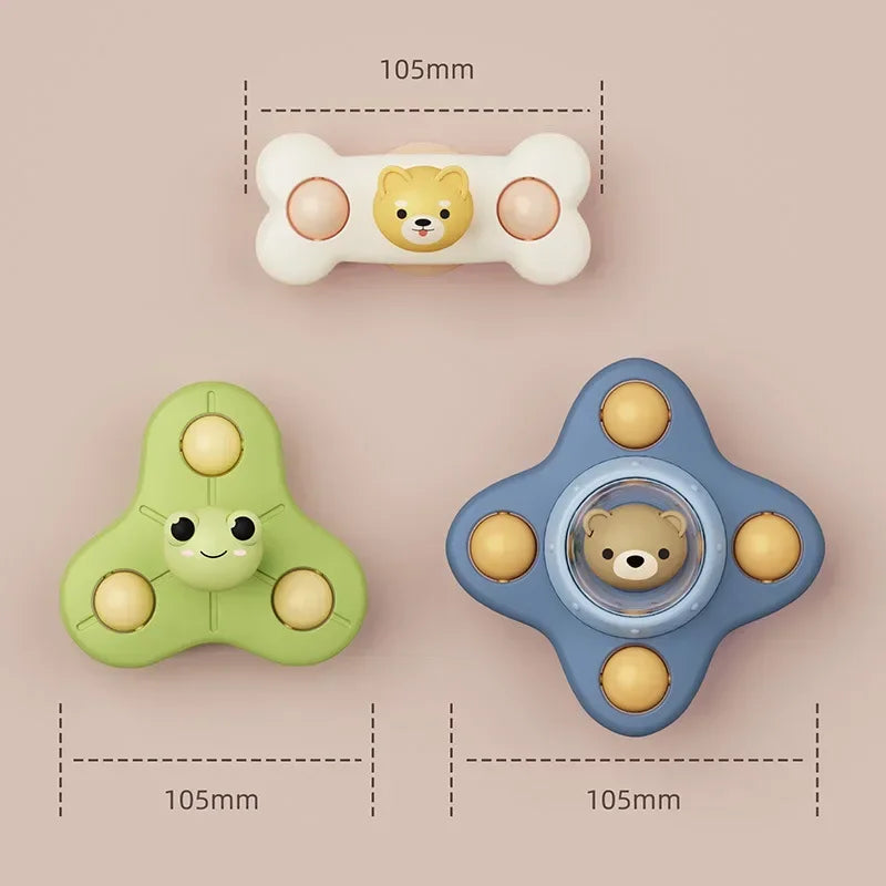Baby Badspielzeug Saugnapf Spinner Pädagogisch Fidget Rassel 0-6 Jahre