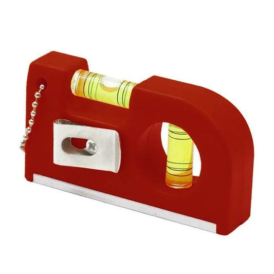 Mini Wasserwaage Schlüsselanhänger 2-in-1: Horizontal & Vertikal Messung