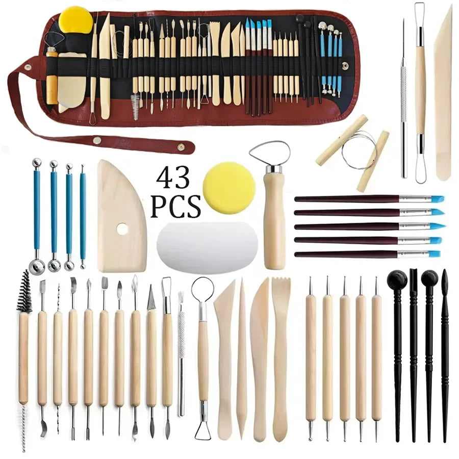 Keramik Ton Sculpting Tools Kit mit 42 bis 61 Teilen für Modellierung