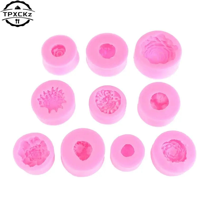 3D Silikonform Rose Blume für DIY Kuchen Fondant Seife Eis Dekor