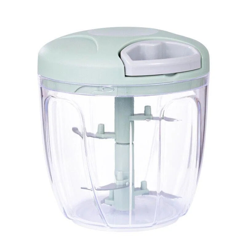 Manuelle Knoblauchpresse - Gemüsezerkleinerer aus Edelstahl, 500/900 ml