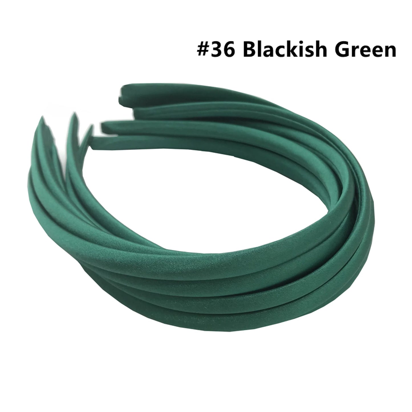 Stoffbezogenes Haarband 1 cm Breite Unisex 10/60 Stück bunte Farben